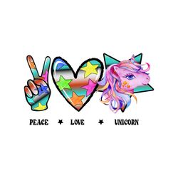 peace love unicorn sublimation png