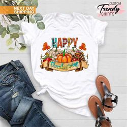 Happy Thanksgiving Shirt, Family Matching Thanksgiving Outfits, Pumpkin Patch, Thanksgiving Gift, Turkey Day Shirt, Than