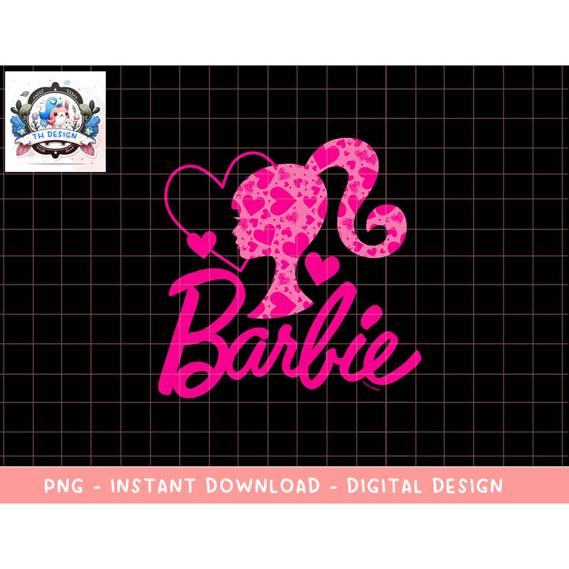 Barbie Black Heart Logo Crew Neck png, sublimation - Classic Fit, Short Sleeve, Cotton-Polyester Blend copy.jpg