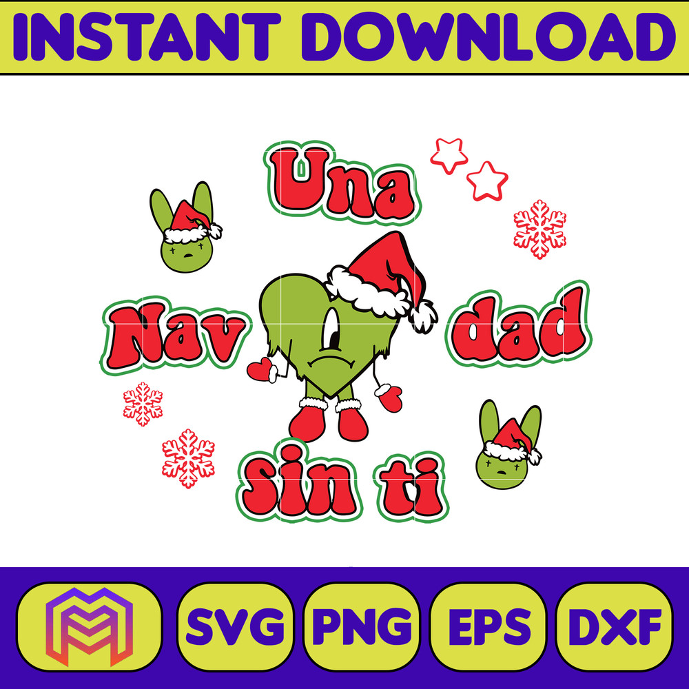 Baby Benito Christmas Svg, Sin Ti Svg, Bad Bunny heart Svg, Svg, Un Navidad Sin Ti SVG, Bad Bunny Christmas Instant Download (1).jpg