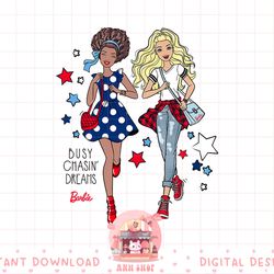 barbie busy chasing dreams americana png, sublimation copy