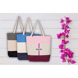 personalized name tote bag,tri color tote bag,bridal party tote bag,bachelorette tote bag,custom tote bag bachelorette,t