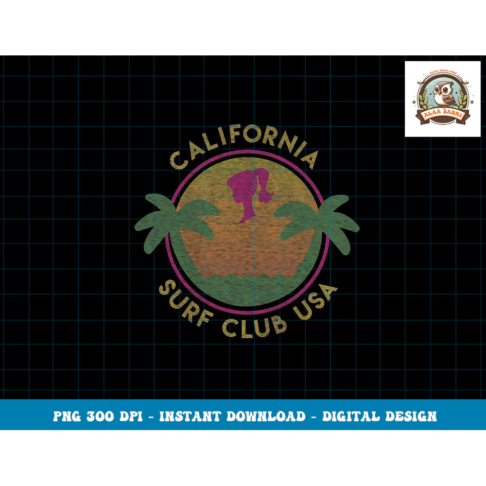 Barbie Cali Surf Club USA png, sublimation copy.jpg