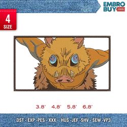 innosuke hasibira / anime embroidery design / anime design / embroidery pattern / design pes dst vp3  format