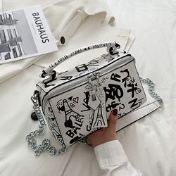 2023 Luxury Design Women Leather Handbags and Purse Fashion Crossbody Bags for Women Graffiti Handbags Shoulder Bags