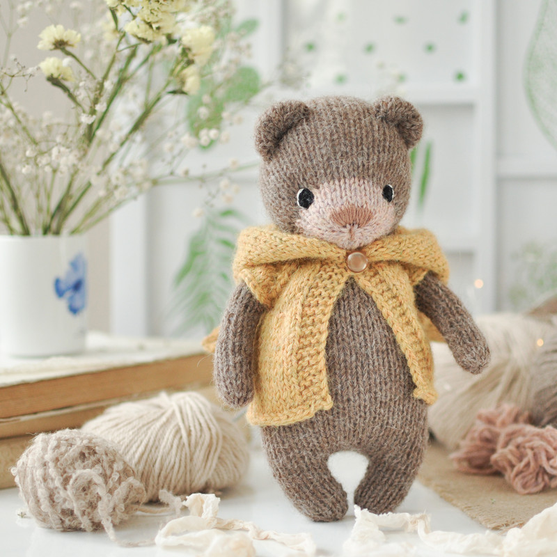 Teddy bear knitting pattern, memory bear pattern 03.jpg