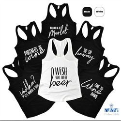custom drinking party tank top, funny drinking tank top, alcohol lover gift raceback, day drinking tank top, alcohol tan