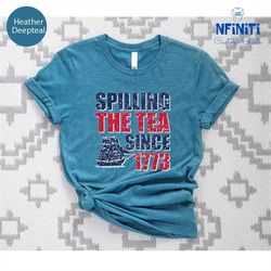 spilling the tea since 1773 shirt, history lover shirt, historian gift, funny history shirt, history teacher tee, histor