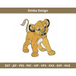 Simba Embroidery Design - Animal - Machine Embroidery Pattern- Instant Download Machine Embroidery Patterns & Fonts
