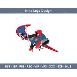 Nike x Spider Logo Embroidery Design - Symbol - Mark - Machine embroidery Pattern - Instant Download Machine Embroidery