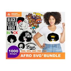1000 afro man bundle svg, juneteenth svg, black man svg, man svg, black fathers matter, african american svg, black king