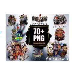 70 horror movie friends png bundle, halloween png, friends sublimation, friends bundle, horror movies png, horror png, m