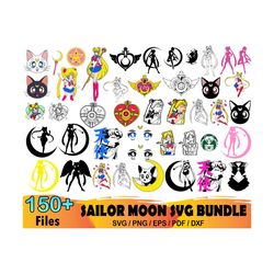 150 sailor moon bundle svg, sailor moon svg, usagi tsukino svg