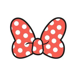 minnie mouse polka dot bow svg, disney svg, minnie bow svg, polka dot bow svg, bow svg, minnie mouse svg, mikey svg, red