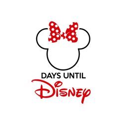 days until disney svg, disney svg, minnie svg, minnie head svg, disney day svg, minnie day svg, walt disney svg, disneyl