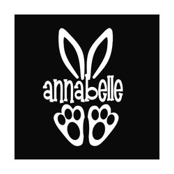 easter annabelle svg, easter svg, trending svg, rabbit svg, bunny rabbit svg, annabelle bunny svg, name svg, easter egg