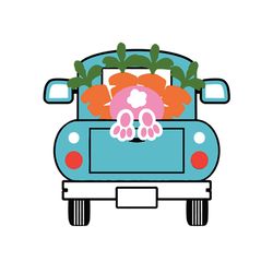 easter blue truck svg, easter svg, trending svg, rabbit svg, bunny rabbit svg, blue truck svg, easter truck svg, bunny f