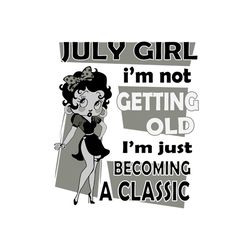 Birthday July Girl Betty Boop Svg