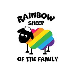 rainbow sheep of the family,lgbt svg, rainbow lgbt svg,sheep svg,rainbow sheep svg,gay svg lesbian svg, lesbian pride, l