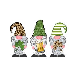 three patrick gnomies png, happy st patricks day svg, st patricks day svg, shamrock svg design, lucky shamrock svg, st p