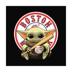 boston red sox baby yoda png files for silhouette, files for cricut, png instant download