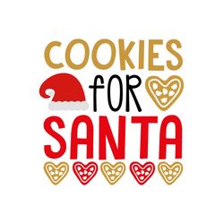 cookies for santa svg files for silhouette, files for cricut, svg, dxf, eps, png instant download