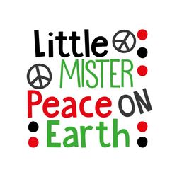 little mister peace on earth svg files for silhouette, files for cricut, svg, dxf, eps, png instant download