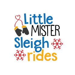 little mister sleigh rides svg files for silhouette, files for cricut, svg, dxf, eps, png instant download