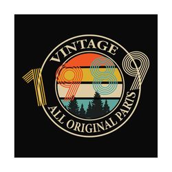 vintage 1989 all original parts svg files for silhouette, files for cricut, svg, dxf, eps, png instant download