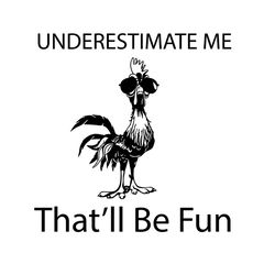 underestimate me that will be fun svg files for silhouette, files for cricut, svg, dxf, eps, png instant download