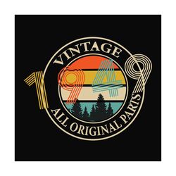 vintage 1949 all original parts svg files for silhouette, files for cricut, svg, dxf, eps, png instant download
