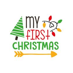 my first christmas svg files for silhouette, files for cricut, svg, dxf, eps, png instant download