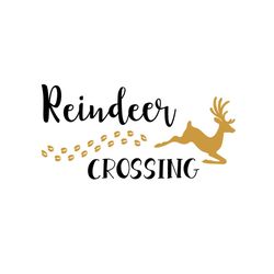 reindeer crossing svg files for silhouette, files for cricut, svg, dxf, eps, png instant download