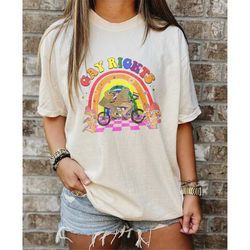 gay rights unisex tshirt, lgbt rainbow shirt, pride month tee, funny frog, lgbt pride shirt, gifts for lgbt, funny lgbt