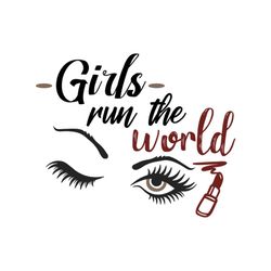Girl run the world SVG Files For Silhouette, Files For Cricut, SVG, DXF, EPS, PNG Instant Download