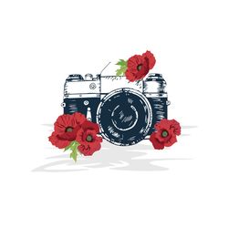 camera svg files for silhouette, files for cricut, svg, dxf, eps, png instant download