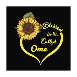 blessed to be called oma, svg files for silhouette, files for cricut, svg, dxf, eps, png instant download