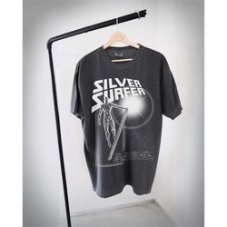 vintage styled the silver surfer t-shirt, silver surfer, comic book t-shirt, graphic superhero shirt, gift shirt
