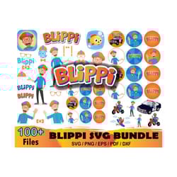 100 blippi svg bundle, blippi svg, blippi cut file, blippi cricut