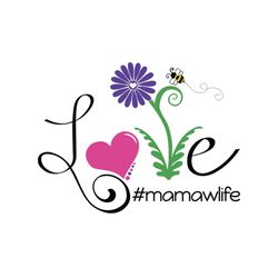 love mamawife svg, mamawife svg, mothers day svg for silhouette, files for cricut, svg, dxf, eps, png instant download
