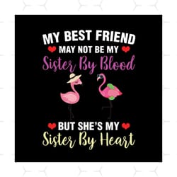 my best friend may not be my sister by blood but she's my sister heart svg files for silhouette, files for cricut, svg,