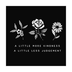 a little more kindness svg, a little less judgement svg, mom svg, plants svg, grow positive thought svg, kindness matter