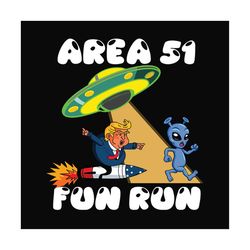area 51 fun run svg files for silhouette, files for cricut, svg, dxf, eps, png instant download