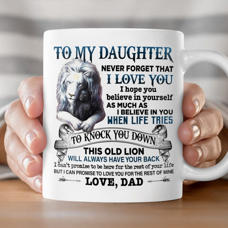 To My Daughter Mugs, Gifr From Daddy, My Little Girl Mug.jpg