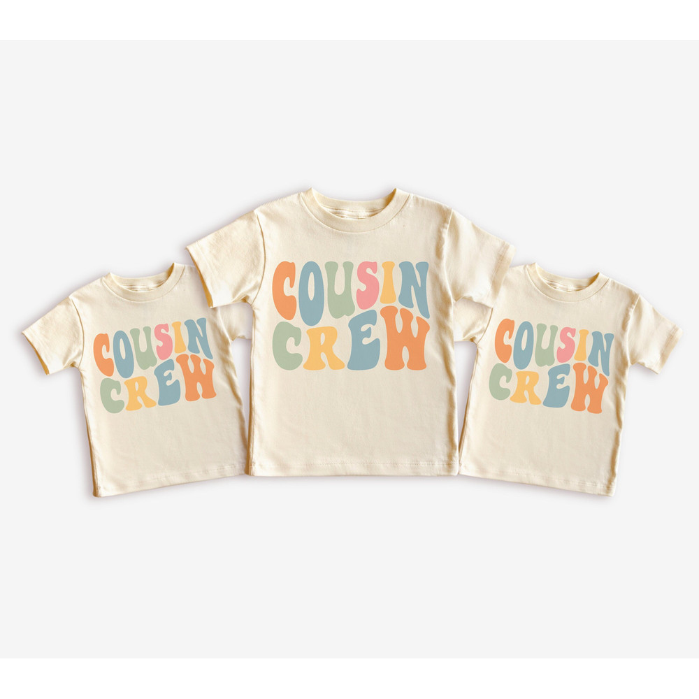 Cousin Crew Shirts for Kids, Cousin Shirts Retro Matching Cousin Crew Shirt, Cousin Camp Big Cousin Crew TShirt Groovy Beach Cousin Vacation - 2.jpg