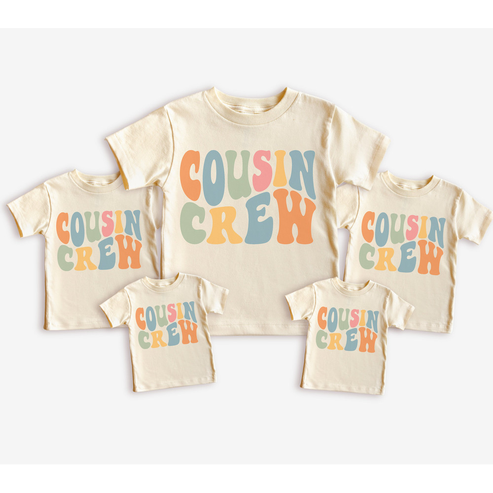 Cousin Crew Shirts for Kids, Cousin Shirts Retro Matching Cousin Crew Shirt, Cousin Camp Big Cousin Crew TShirt Groovy Beach Cousin Vacation - 4.jpg
