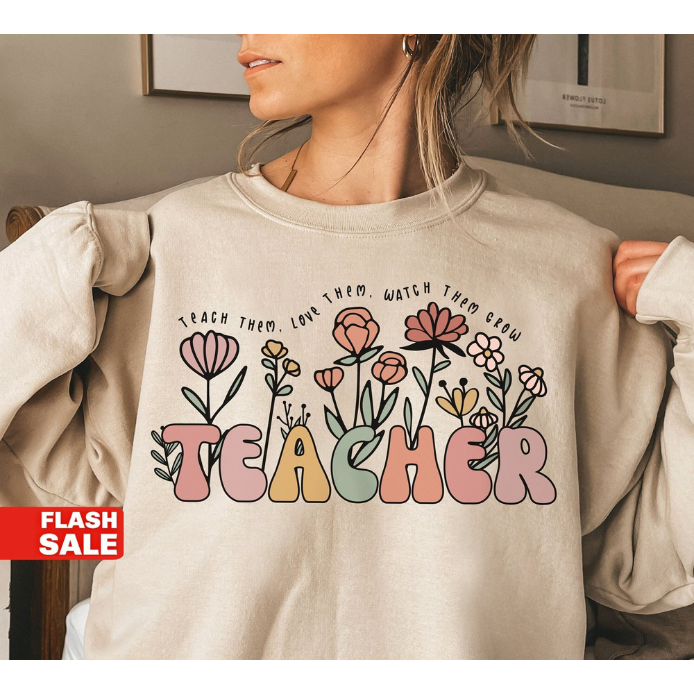 Floral Teacher Shirts, Back to School Teacher Shirt Back to School Shirt Boho Teacher Tees, First Day of School Teacher Gift - 2.jpg