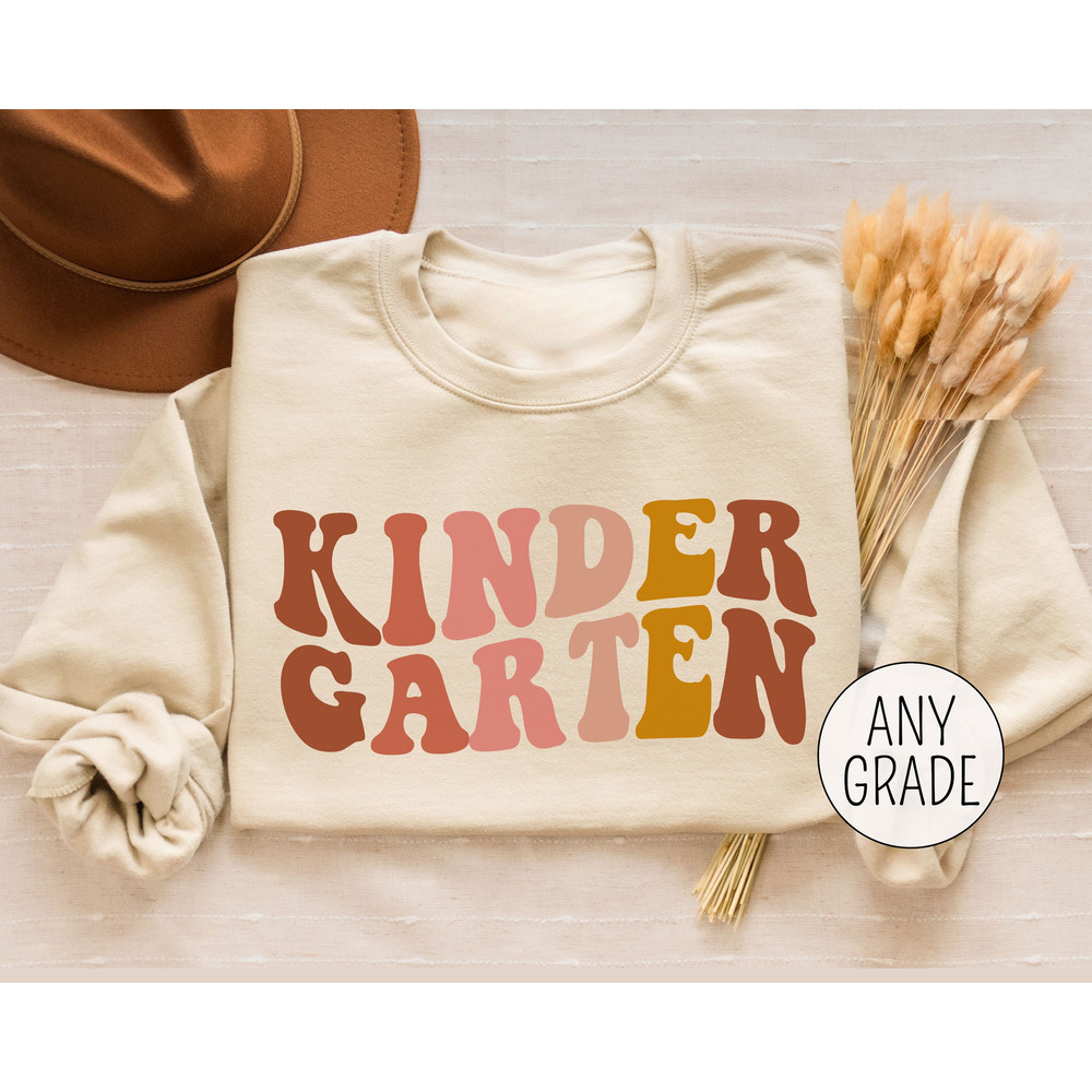 Kindergarten Teacher Shirt, Kindergarten Shirt, Back to School Shirt for Teacher Sweatshirt Hello Kindergarten Teacher Gifts - 1.jpg