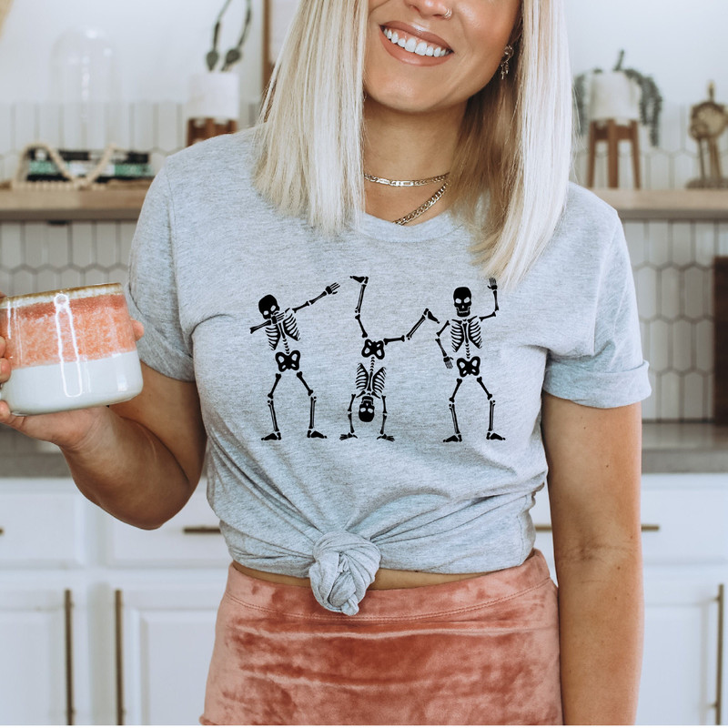 Skeletons Halloween Sweatshirt, Skeleton Sweatshirt, Funny Halloween Shirts for Women, Halloween Sweater, Halloween Crewneck - 4.jpg