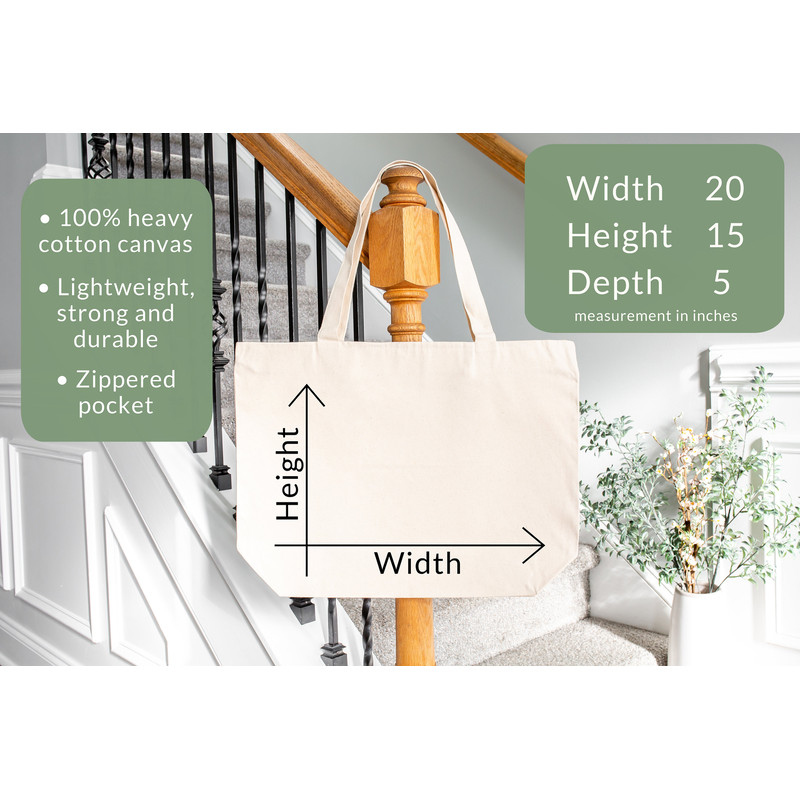 Teacher Tote Bag, Boho Teacher Bag, Back to School Teacher Gifts for Teacher First Day Gift Floral, Teach them Love them Watch them Grow - 3.jpg